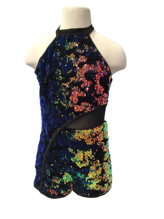 Irridescent Halter Biketard