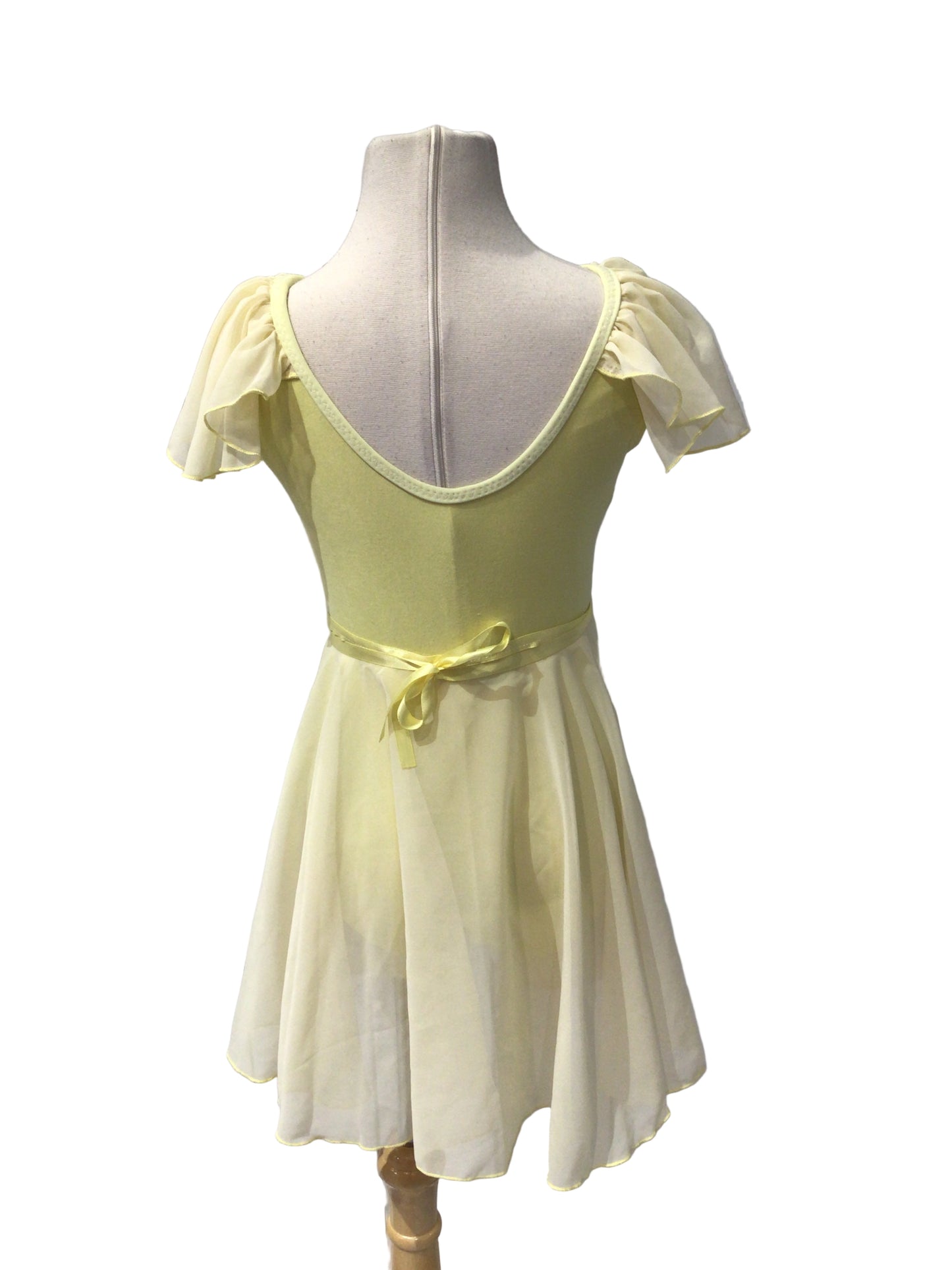 Yellow Bodysuit with Wrap Skirt
