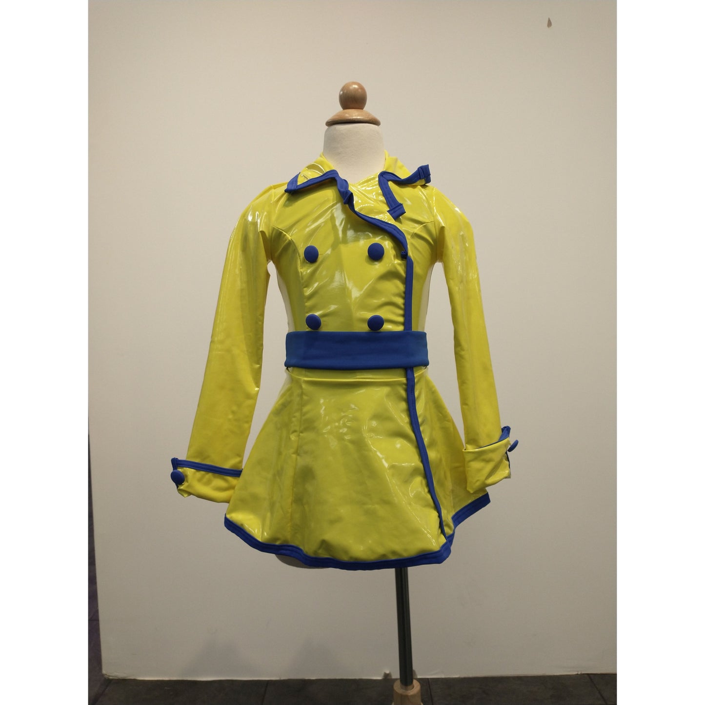 Yellow and Blue Rain Coat