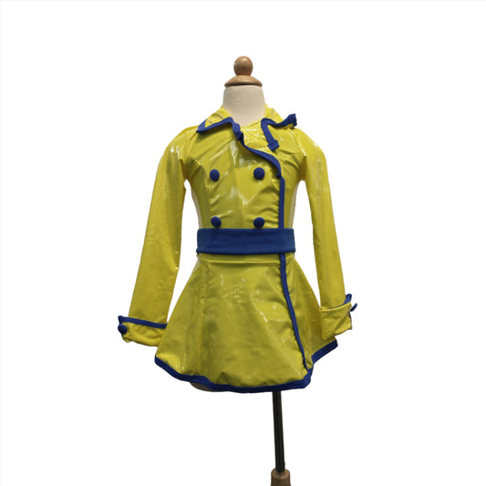 Yellow and Blue Rain Coat