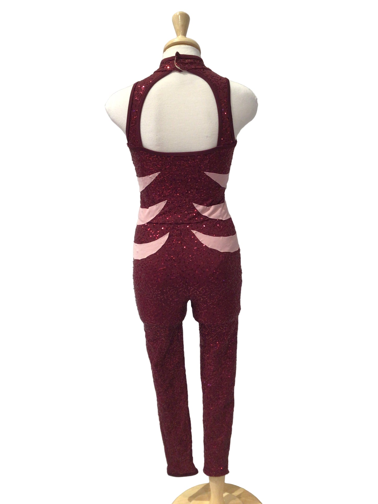 Magenta Sequin Unitard
