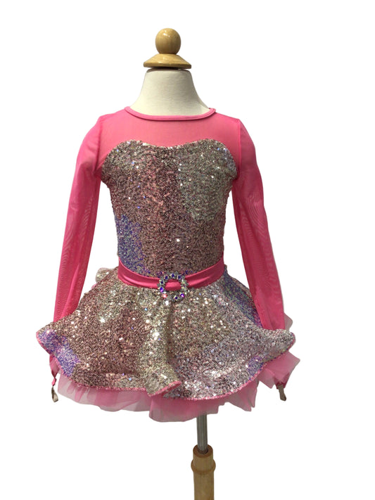 Neon Pink and Silver Jazz Tutu
