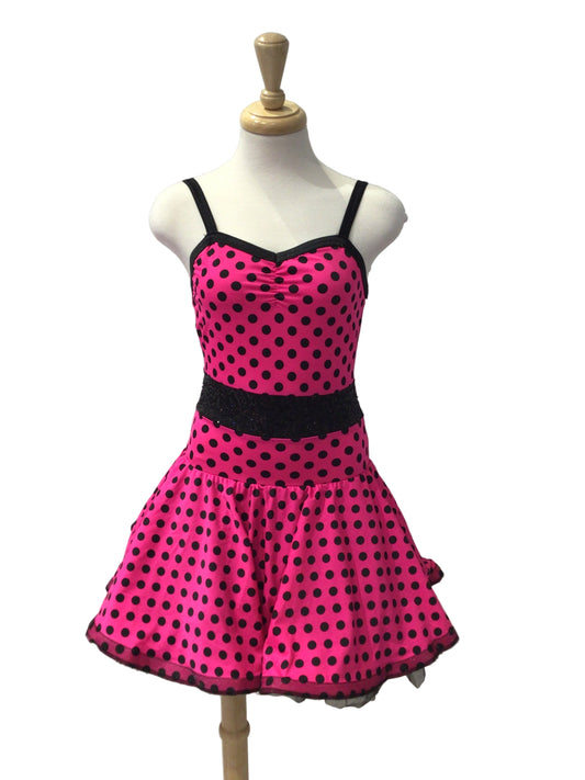 Hot Pink Polka Dot Dress