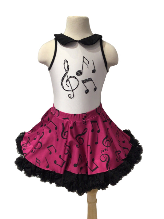 Pink and White Music Note