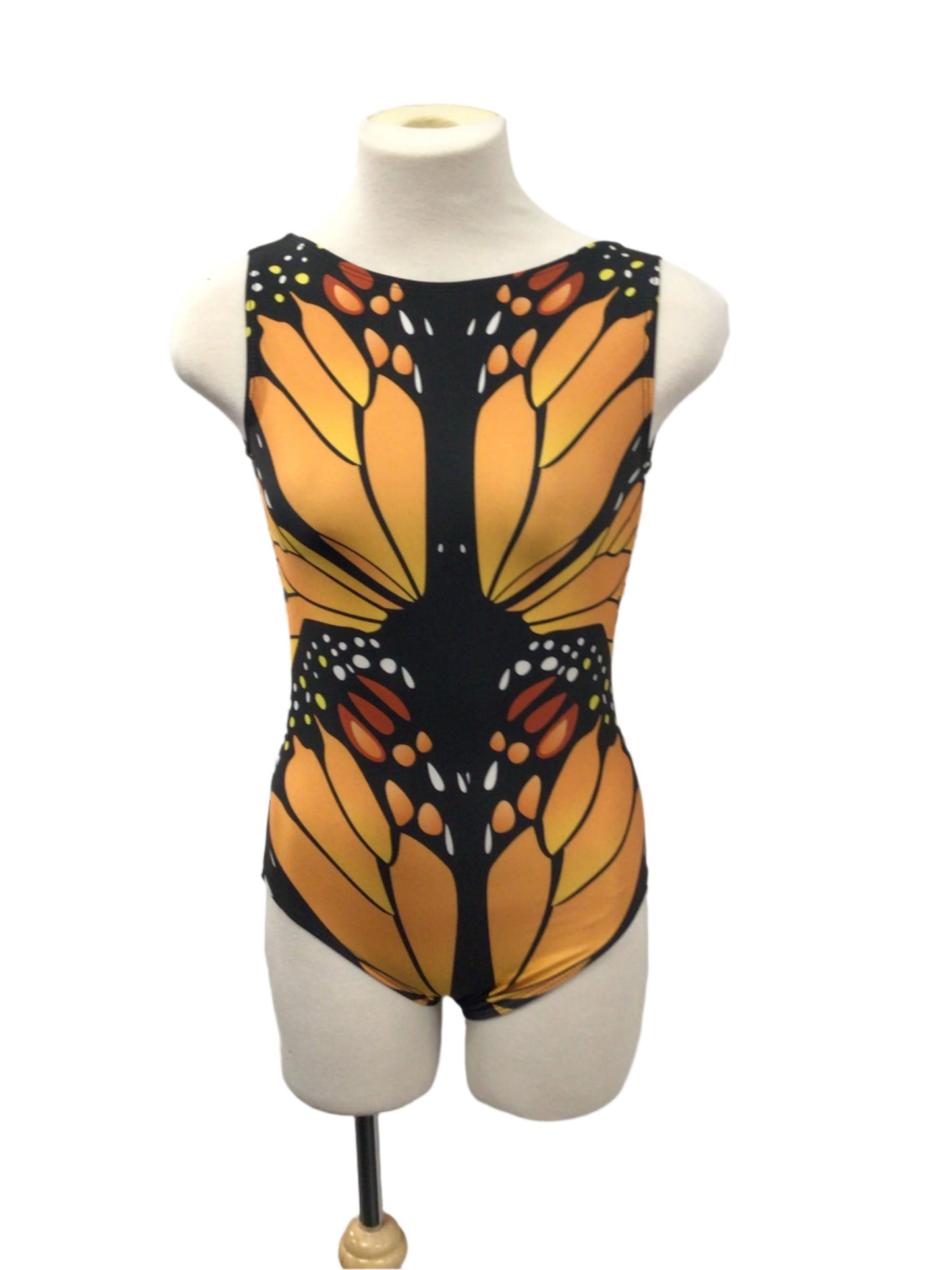 Butterfly Bodysuit with Black Skirt