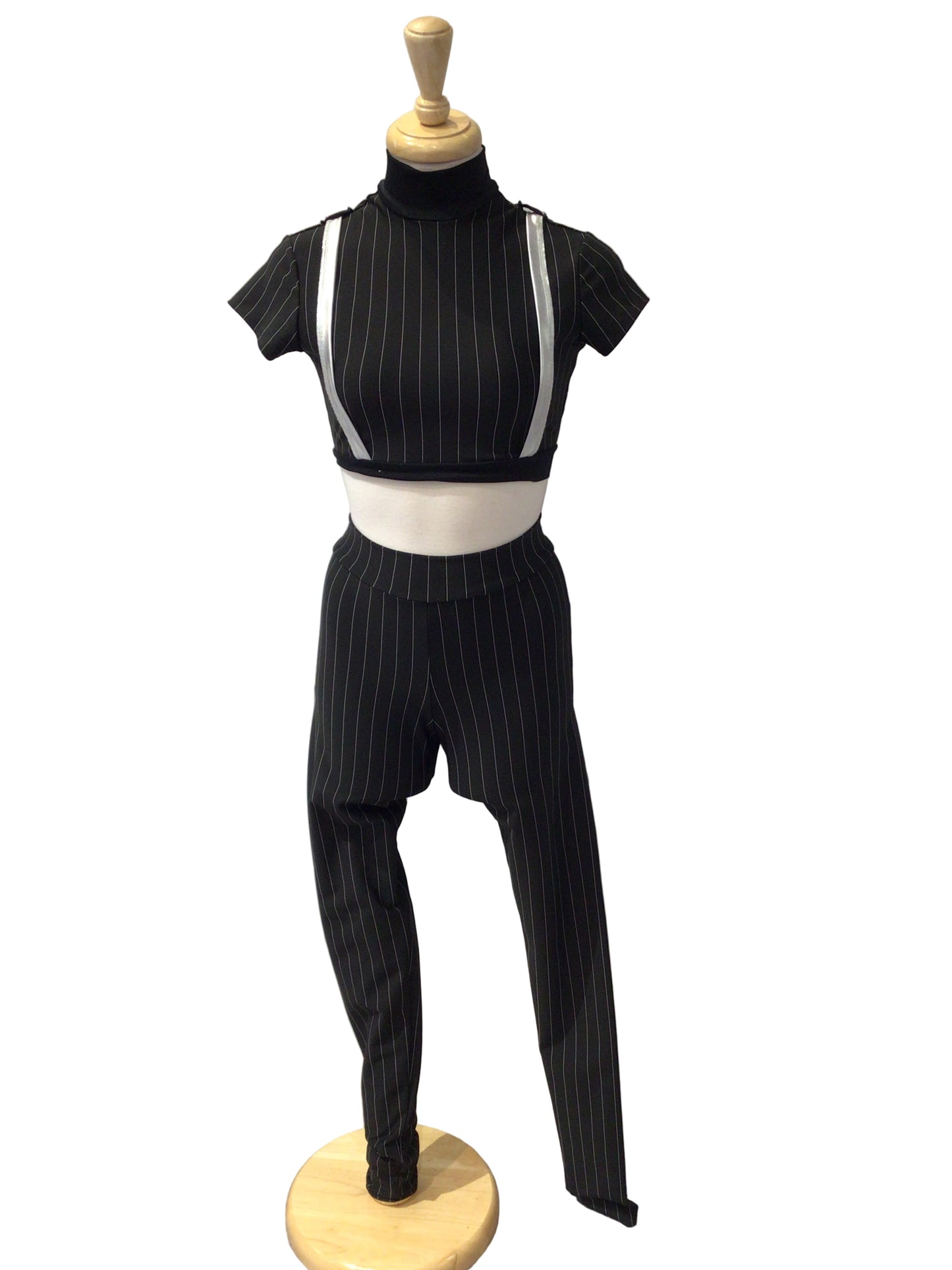 Two Piece Pinstripe Costume