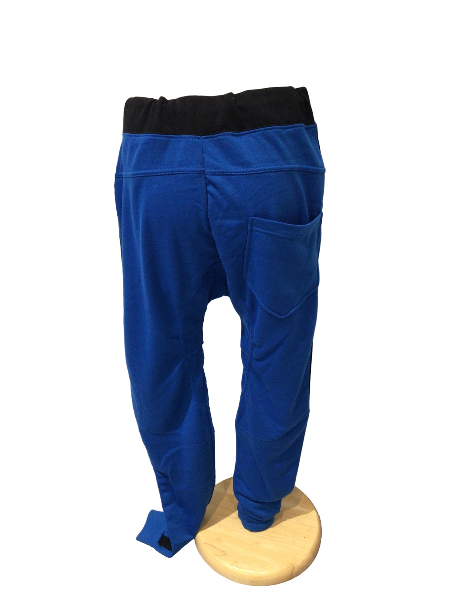 Blue and Black Harem Sweat Pants