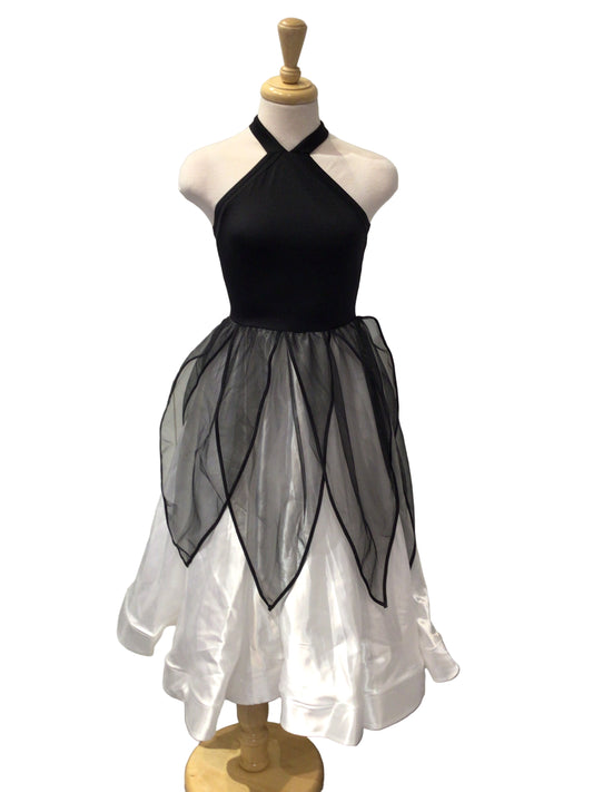Black and White Petal Romantic Tutu