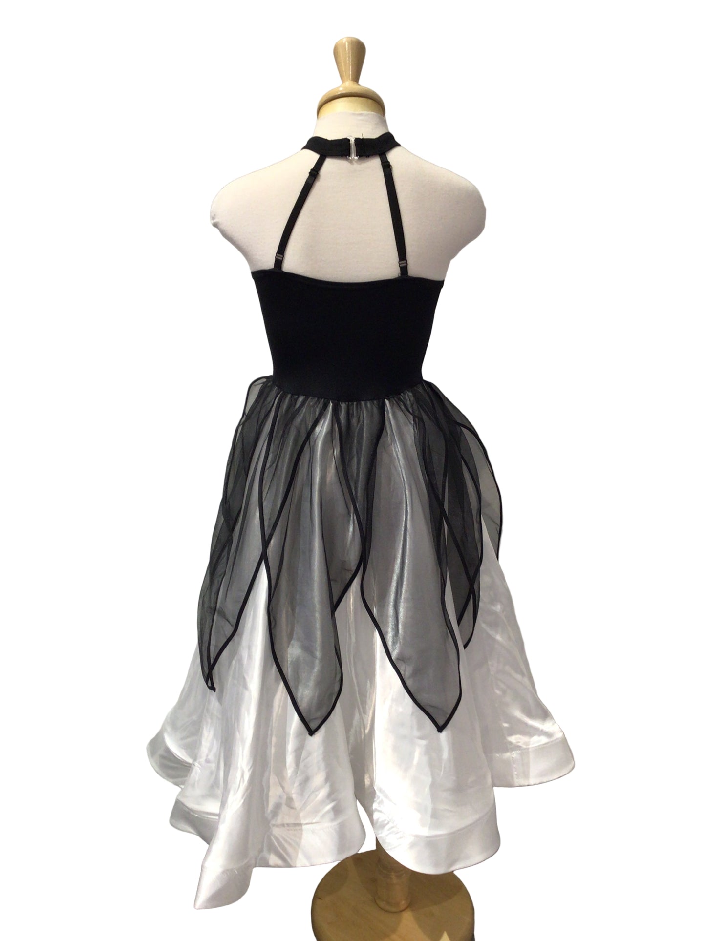 Black and White Petal Romantic Tutu