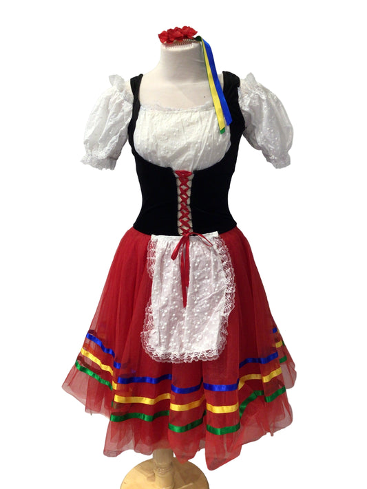 Red and Black Tarentella Tutu