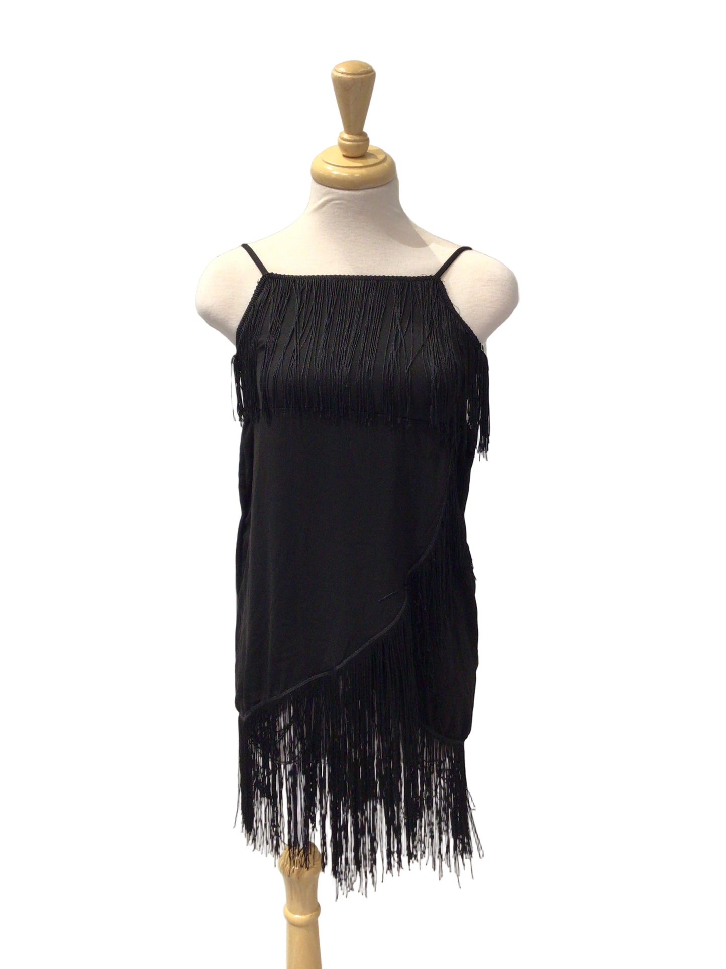 Black Fringe Dress