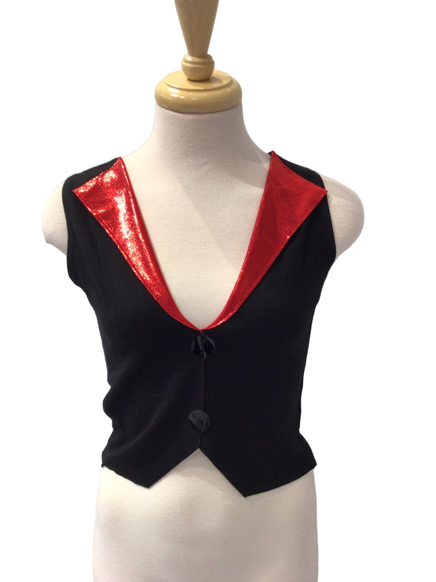 Black and Red Vest