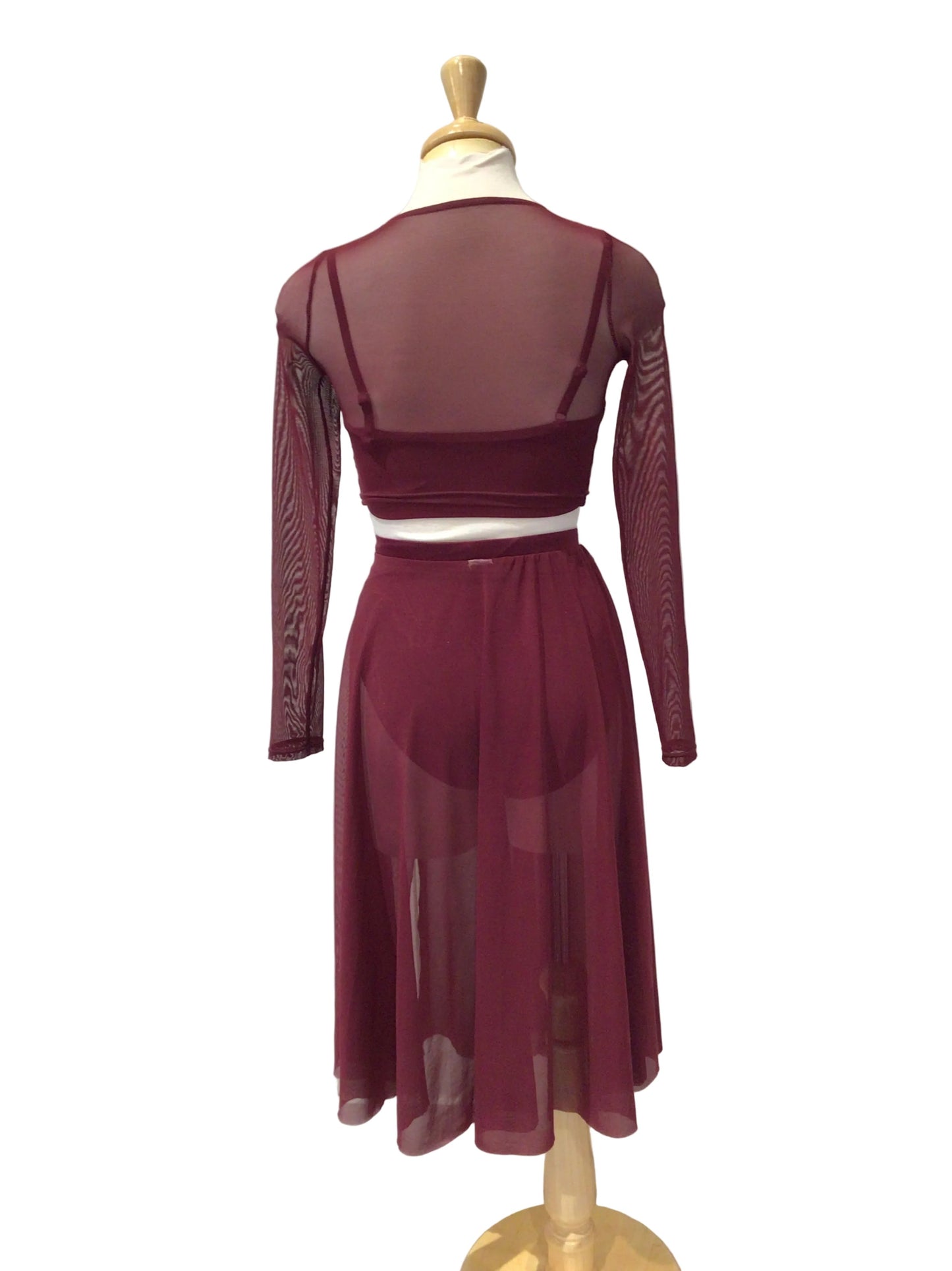 Burgundy Four Piece  Contemporary