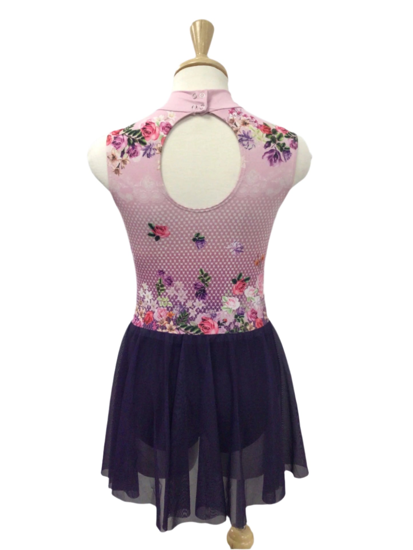Pink and Purple Flower Dress