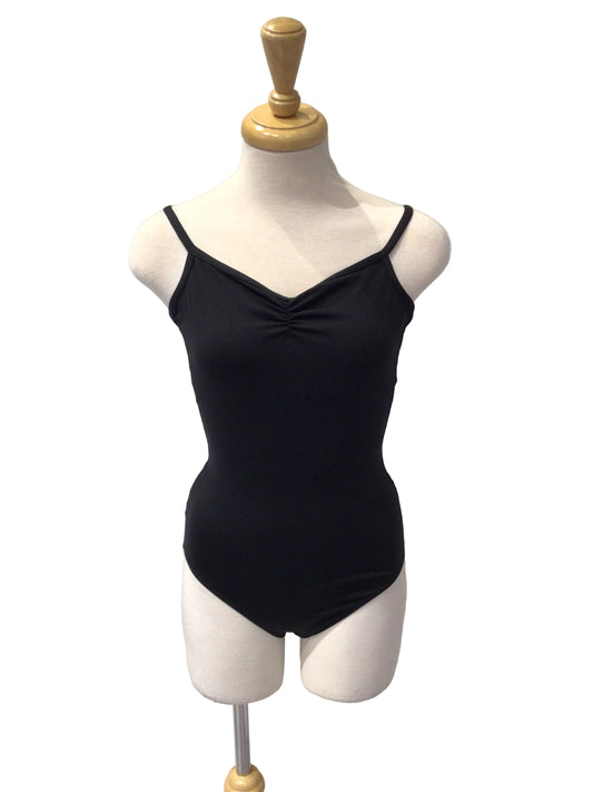 Black Spaghetti Strap Bodysuit.