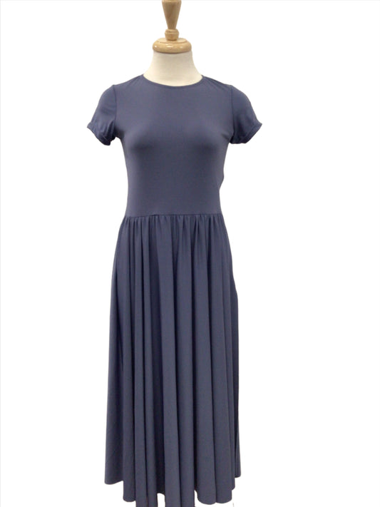 Muted Blue Long Lyrical Dress