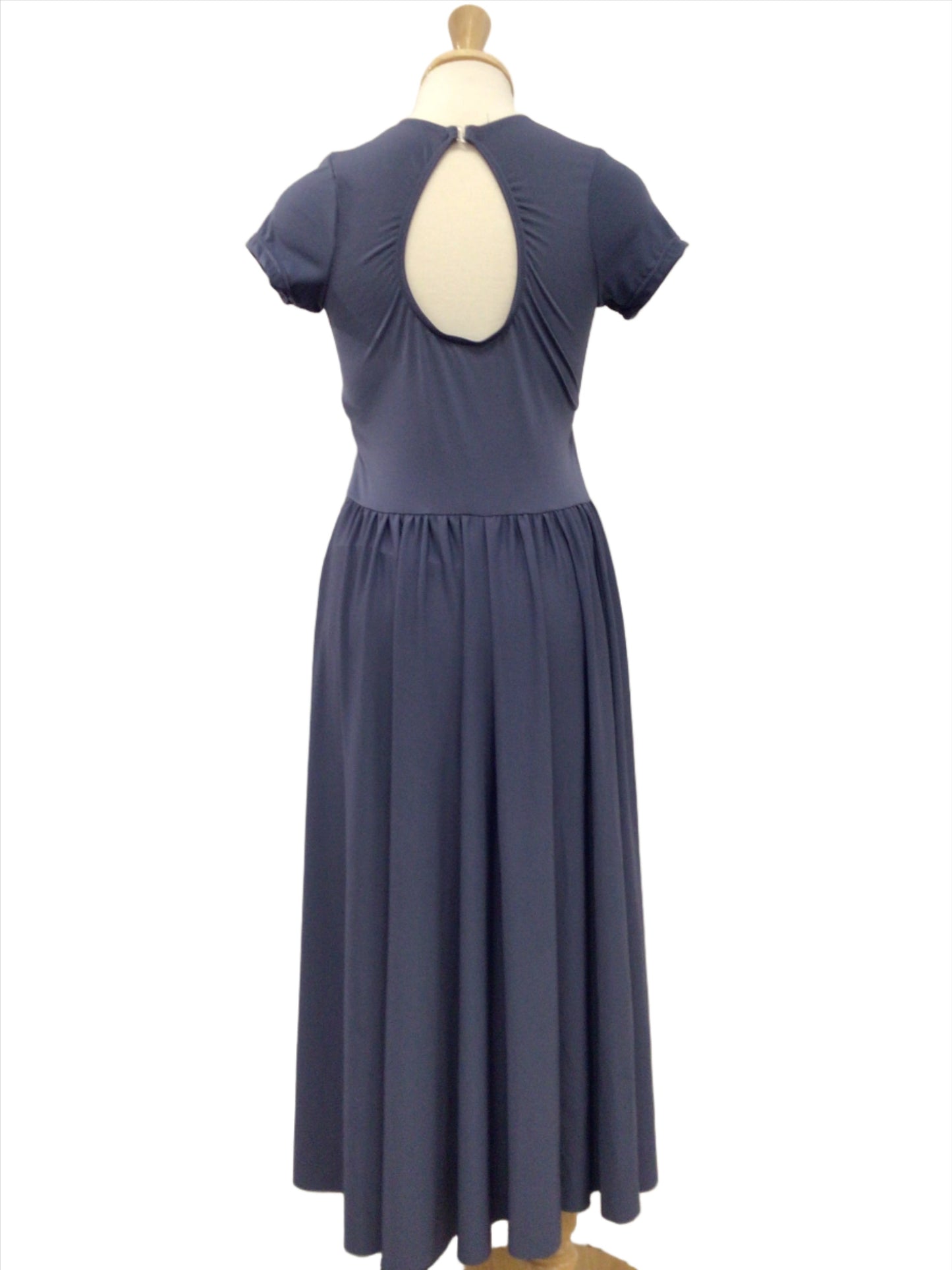 Muted Blue Long Lyrical Dress