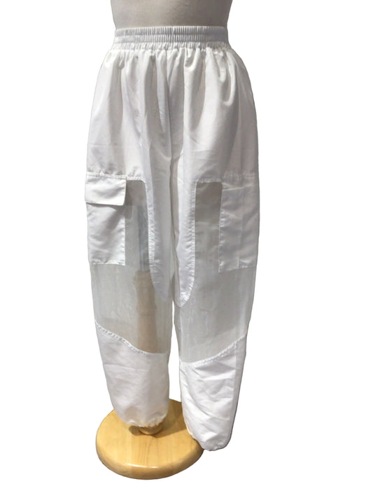 White Cargo Pants