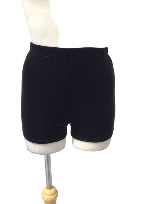 Black Velvet Shorts
