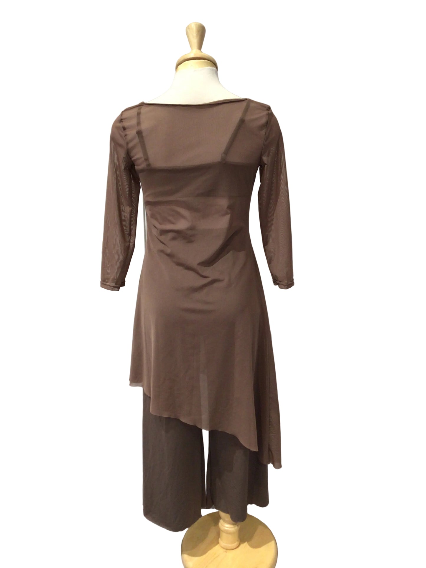 Three Piece Brown Contemporary