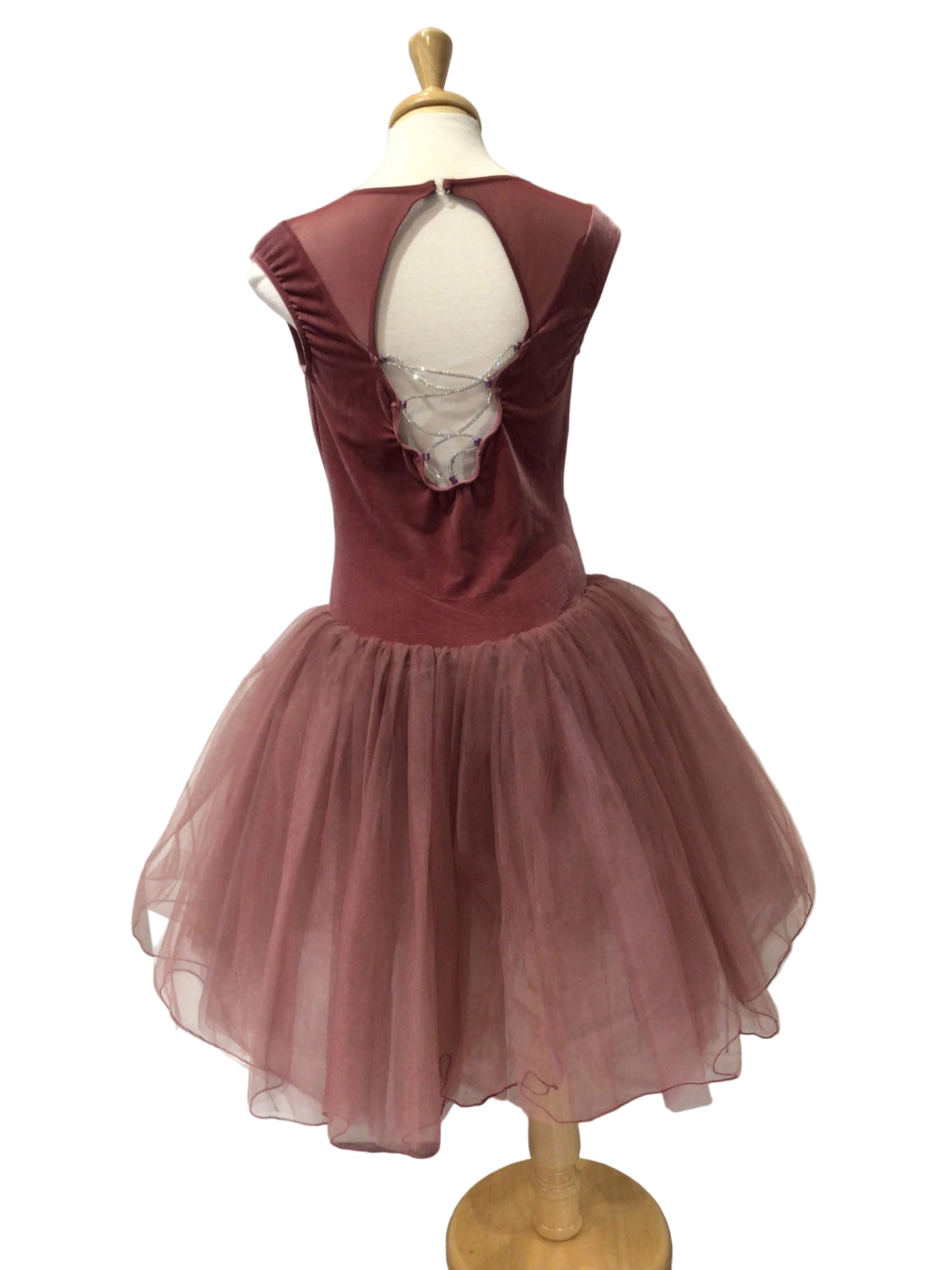 Dusty Rose Velvet Romantic Tutu