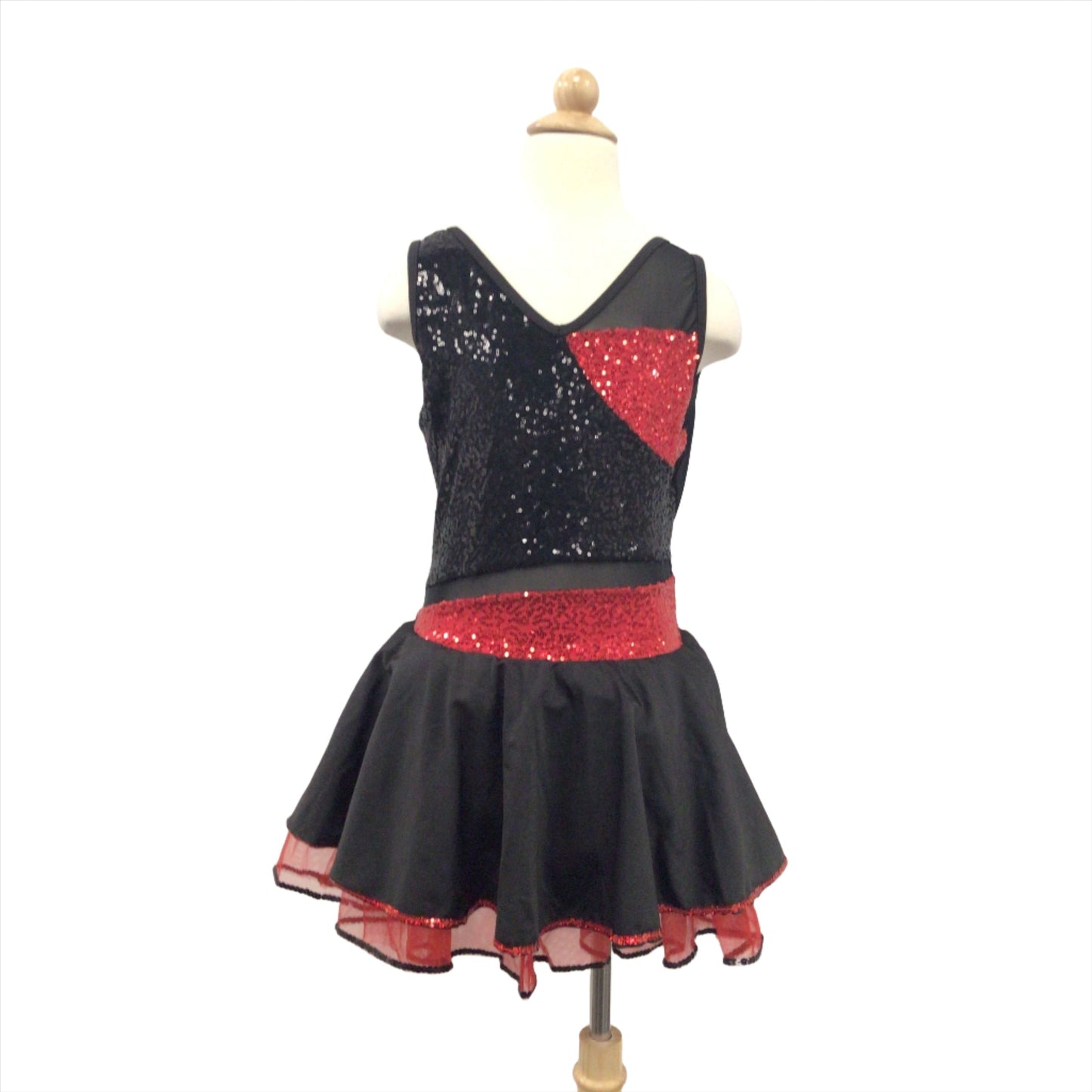 Jaz Red and Black Sparkle