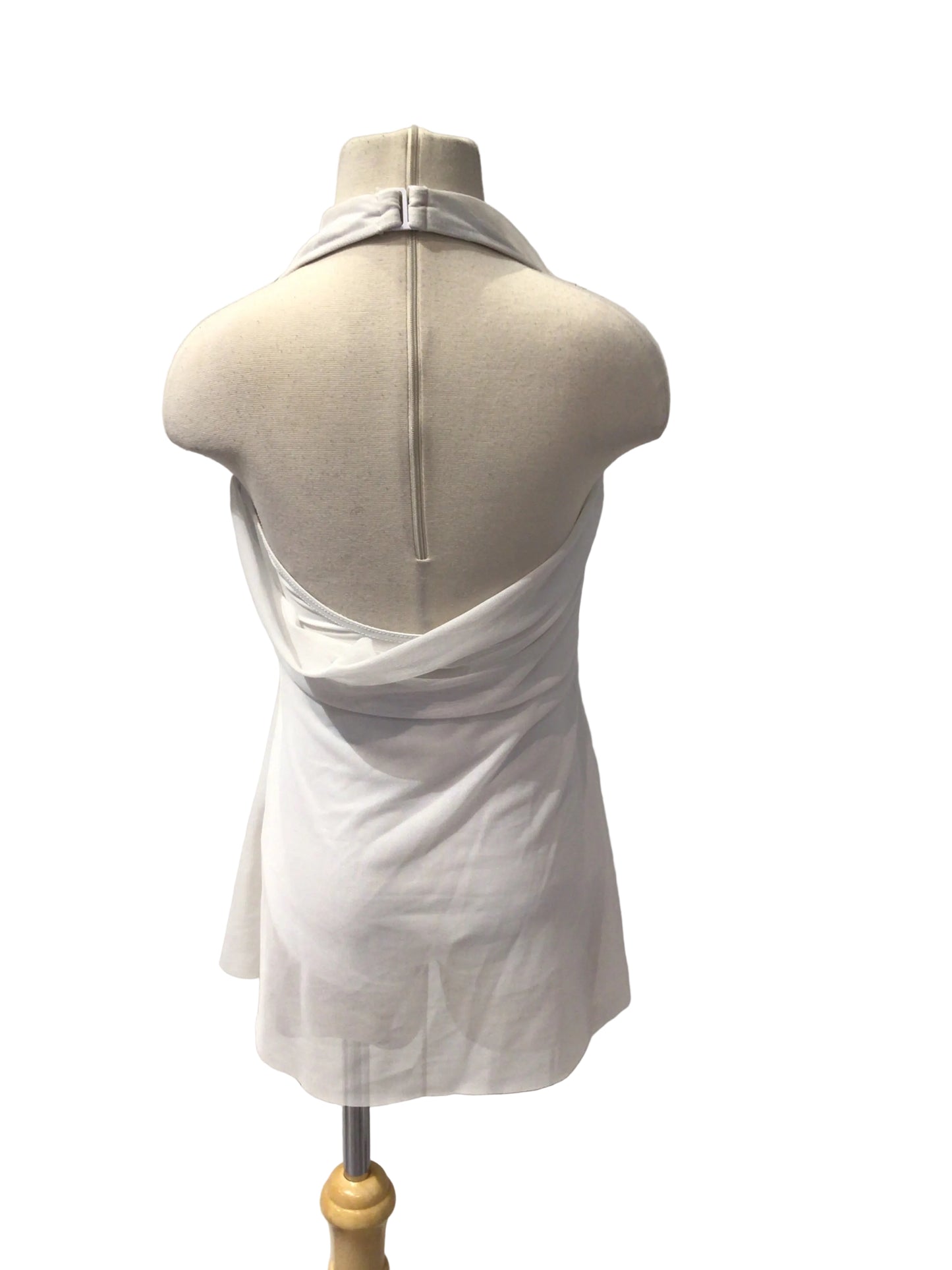 Short White Halter Dress