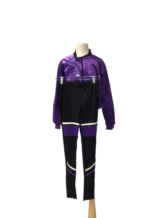 Shiny Purple Track Suit