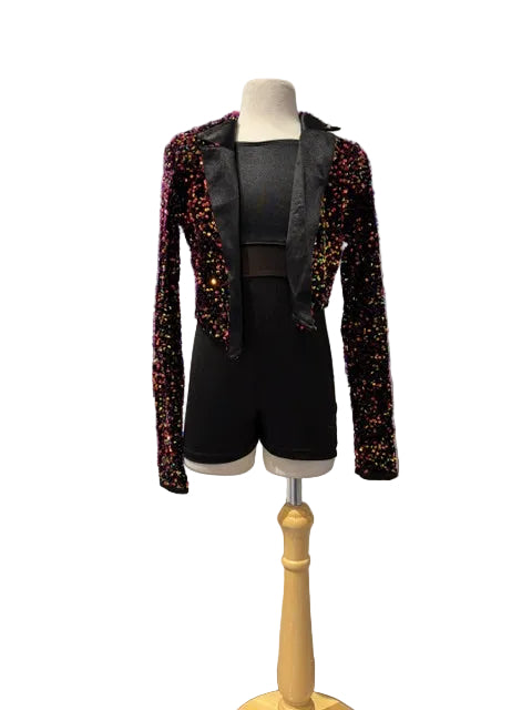 Black Sequin Jazz with Jacket