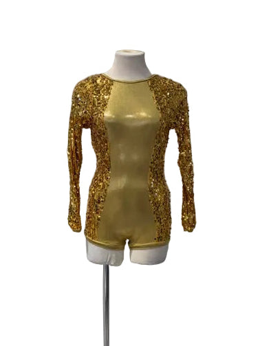 Gold biketard jazz