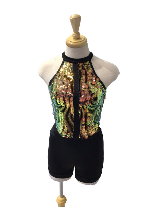 Iridescent Halter Biketard