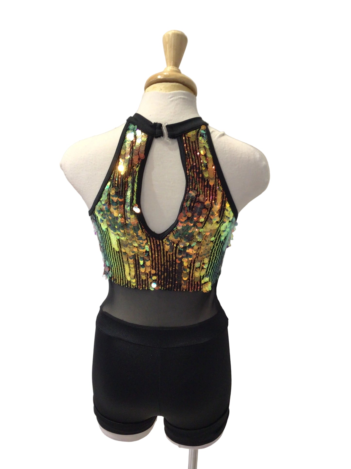 Iridescent Halter Biketard