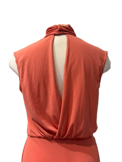 Salmon slit jumpsuit
