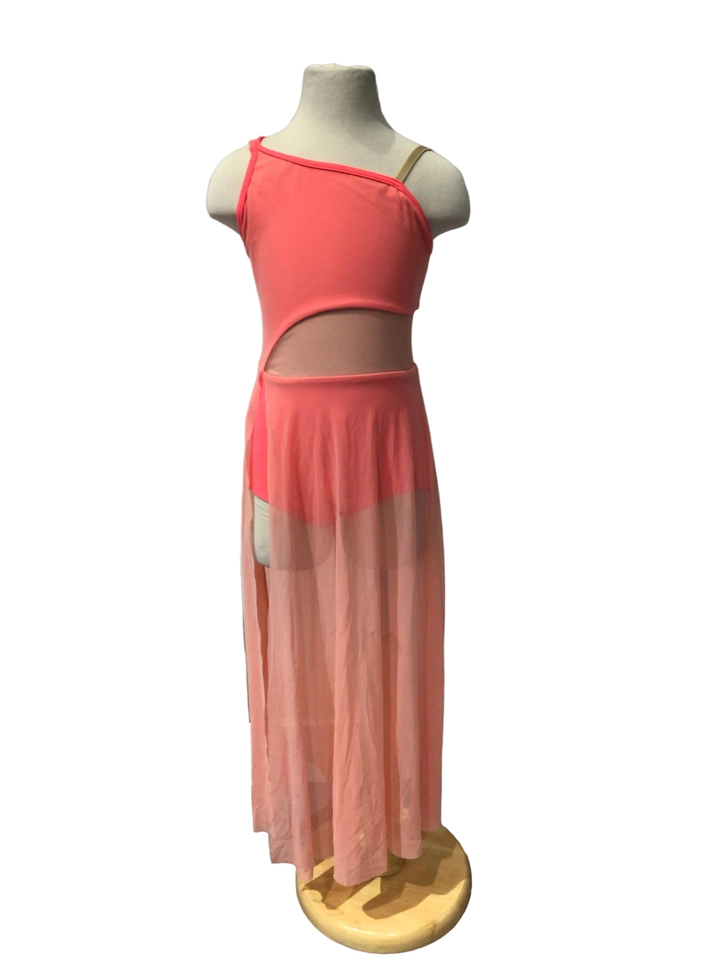 Neon Pink Long Lyrical Dress