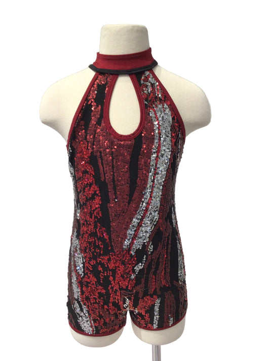 Red Sequin Biketard