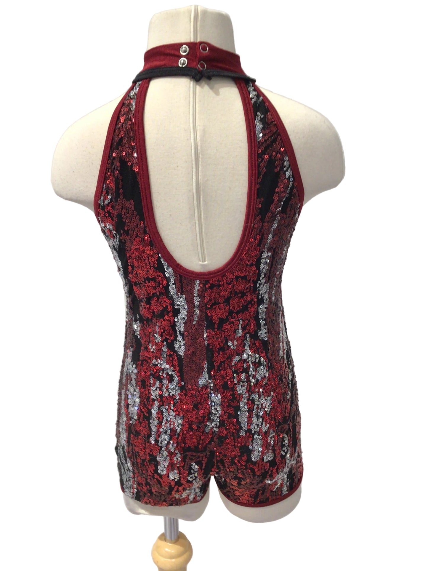 Red Sequin Biketard
