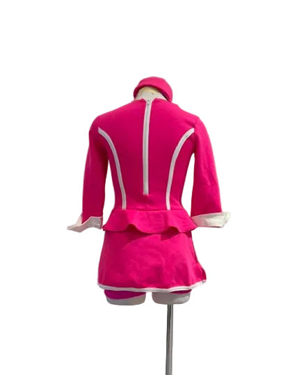 Hot pink flight attendant costume