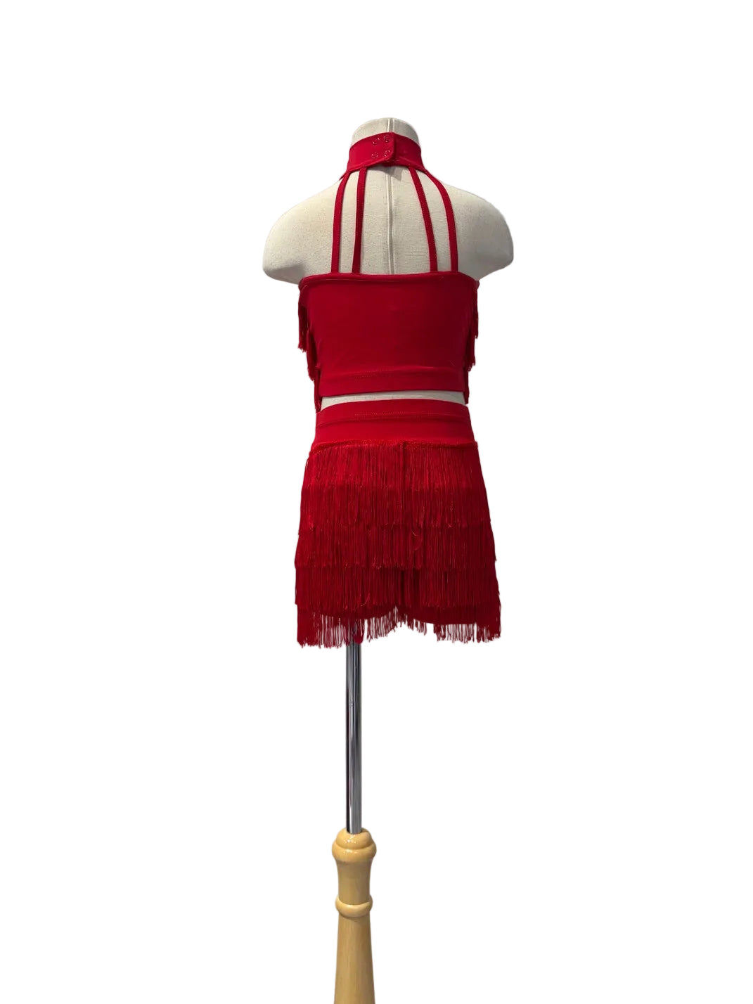 Red Fringe Two Piece