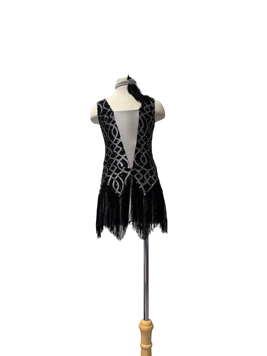 Black and Silver Flapper