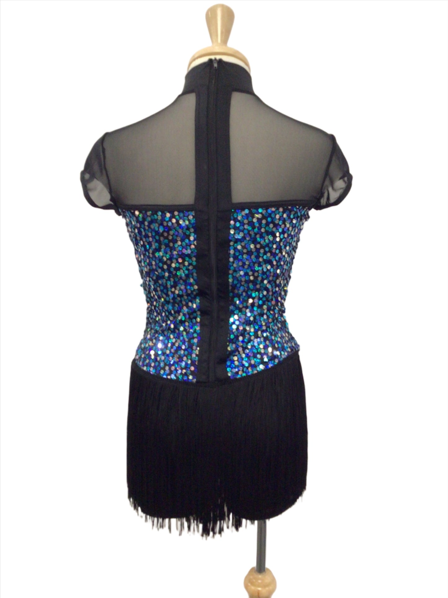 Blue Sequin Fringe Jazz