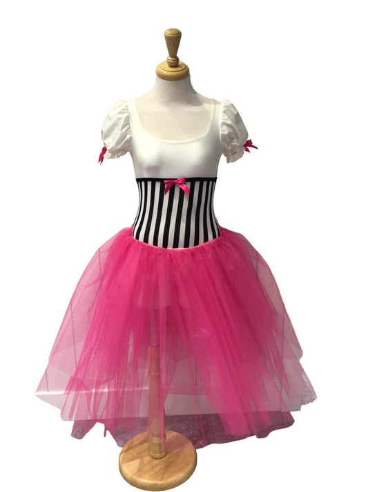 Black White and Hot Pink Romantic Tutu