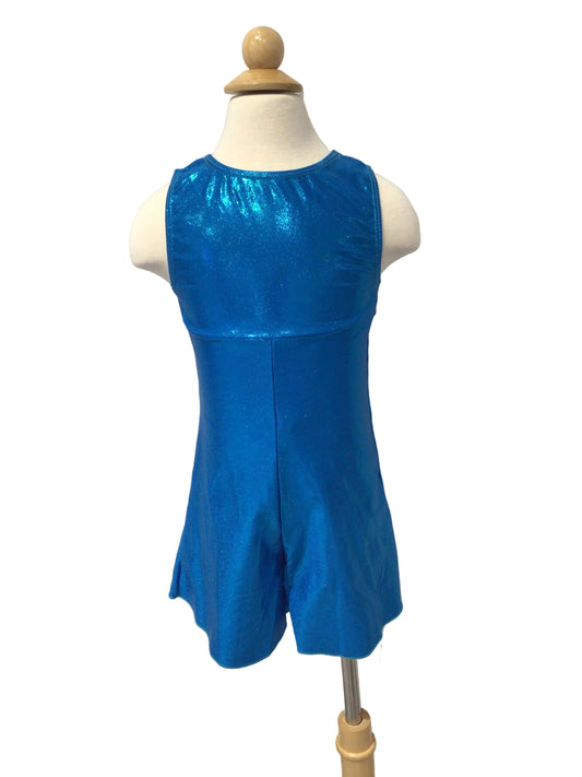 Shiny Blue Tank Biketard