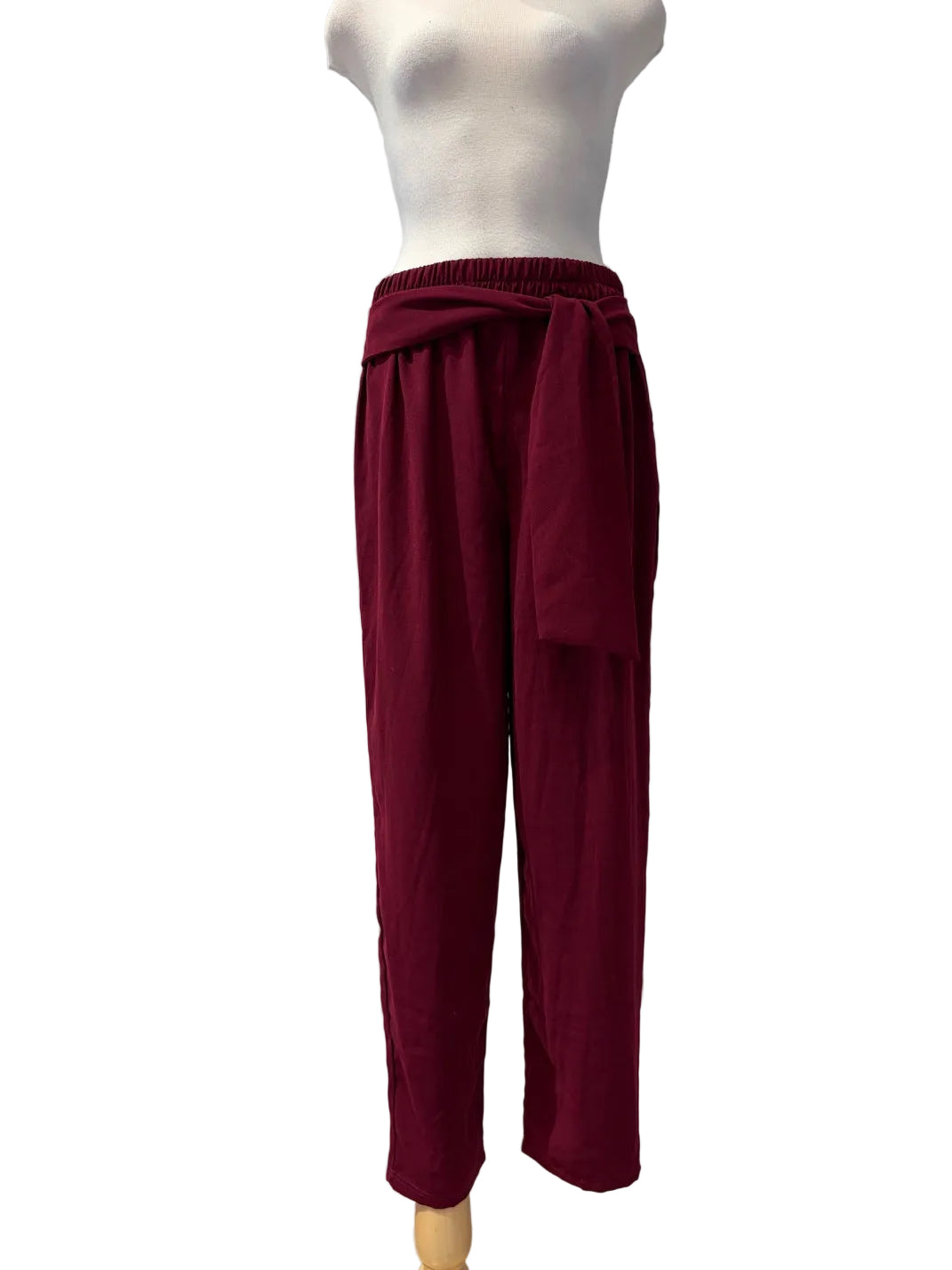 Tie Burgundy Pants