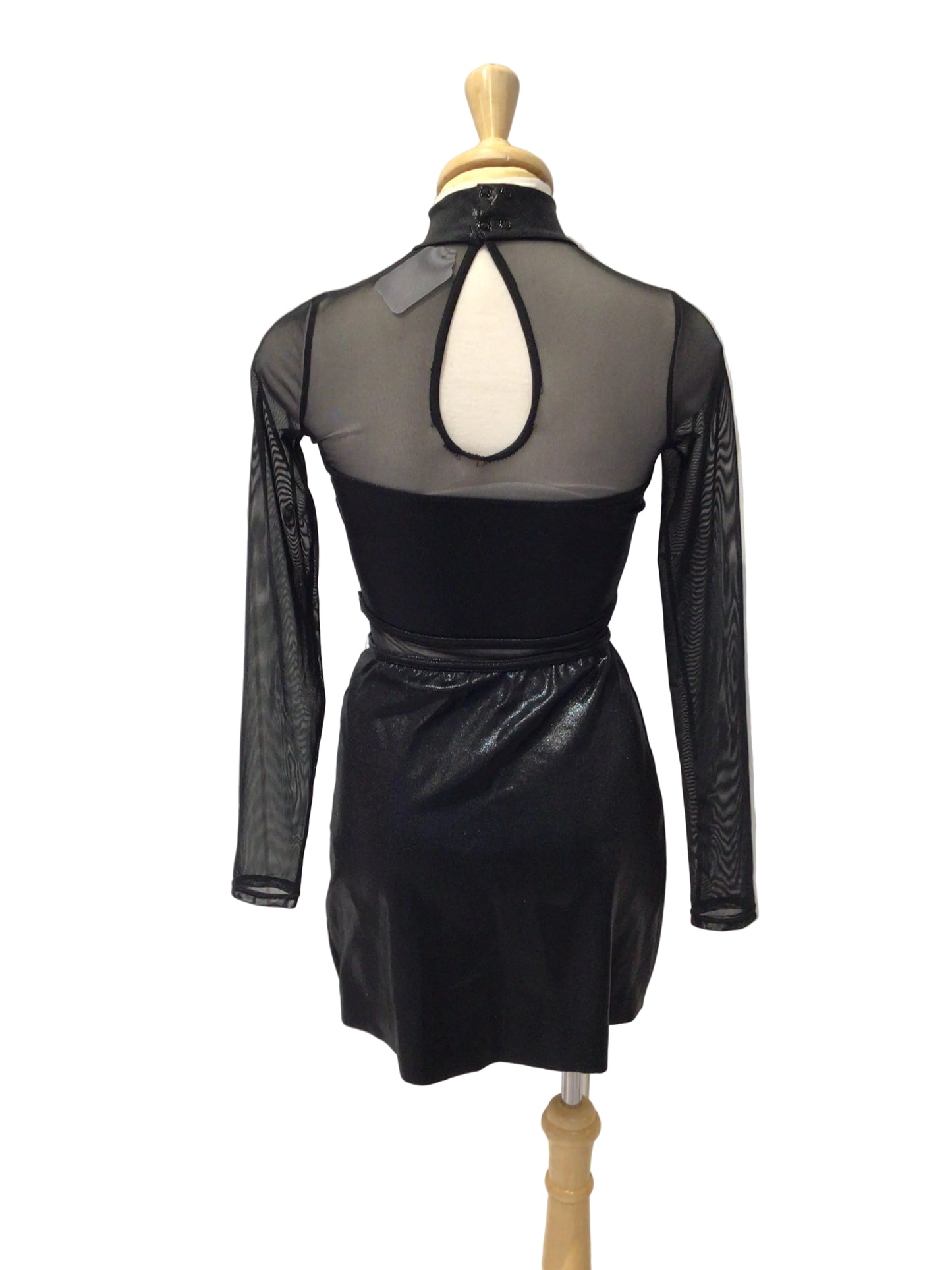 Black Pleather Long Sleeve Jazz