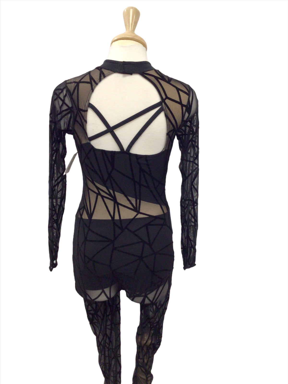 Mash Unitard Black and Beige Mesh Unitard – STRETCH DANCE LTD.