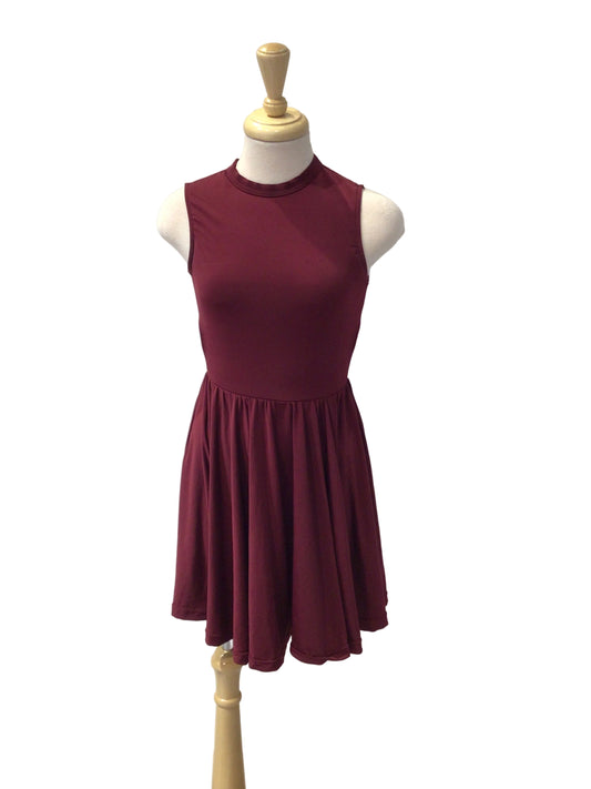 Burgundy Lycra Dress