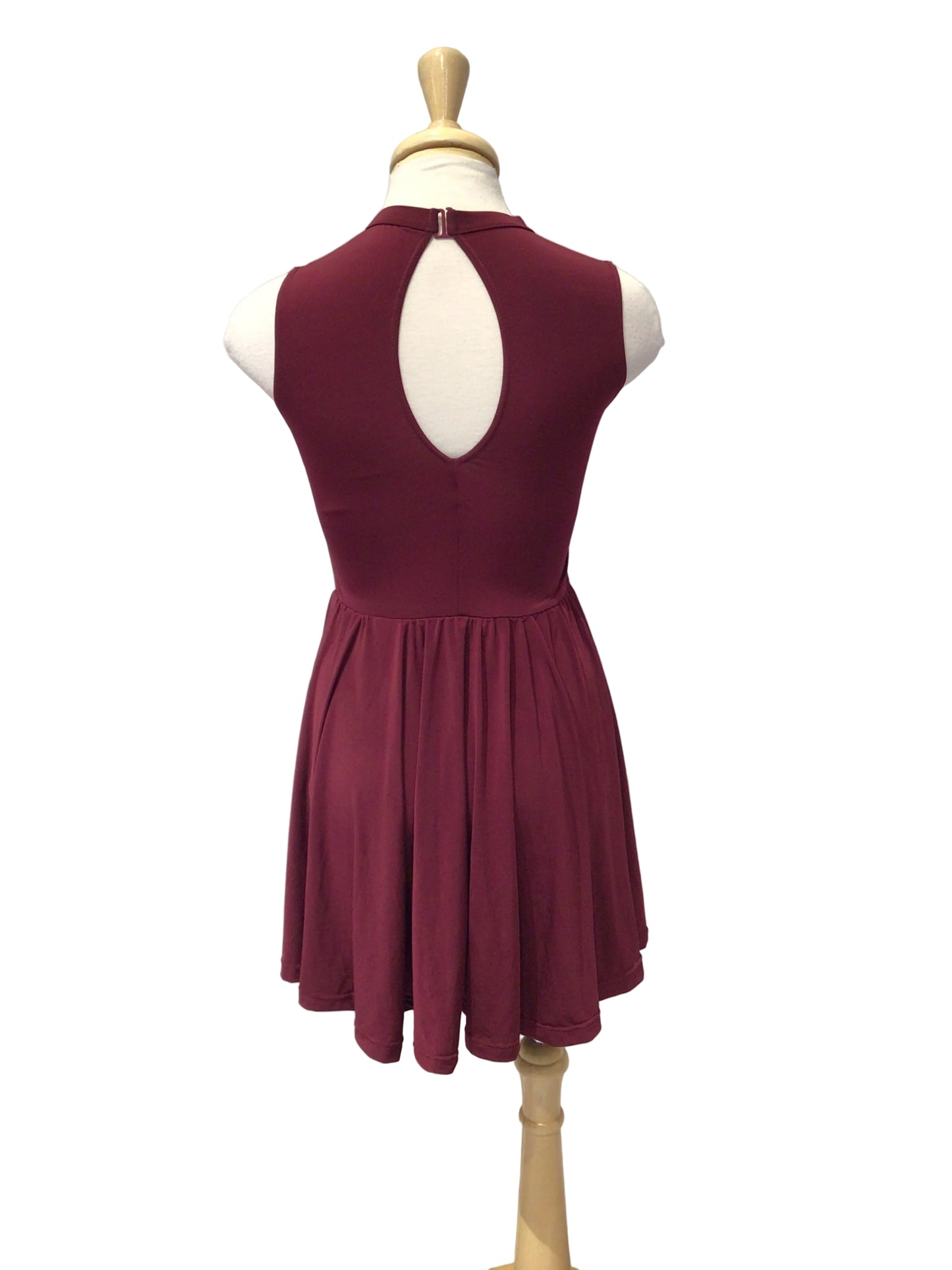 Burgundy Lycra Dress