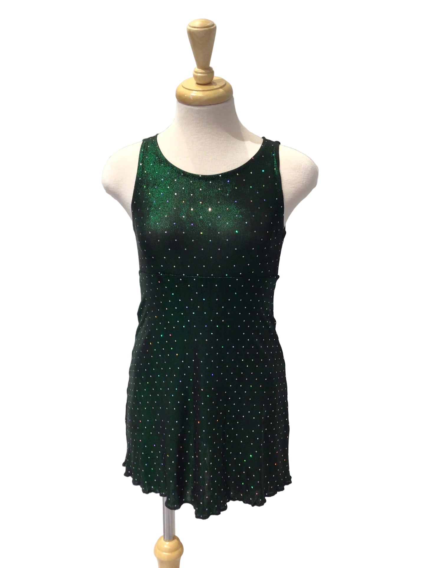 Shiny Green Lyrical Dress
