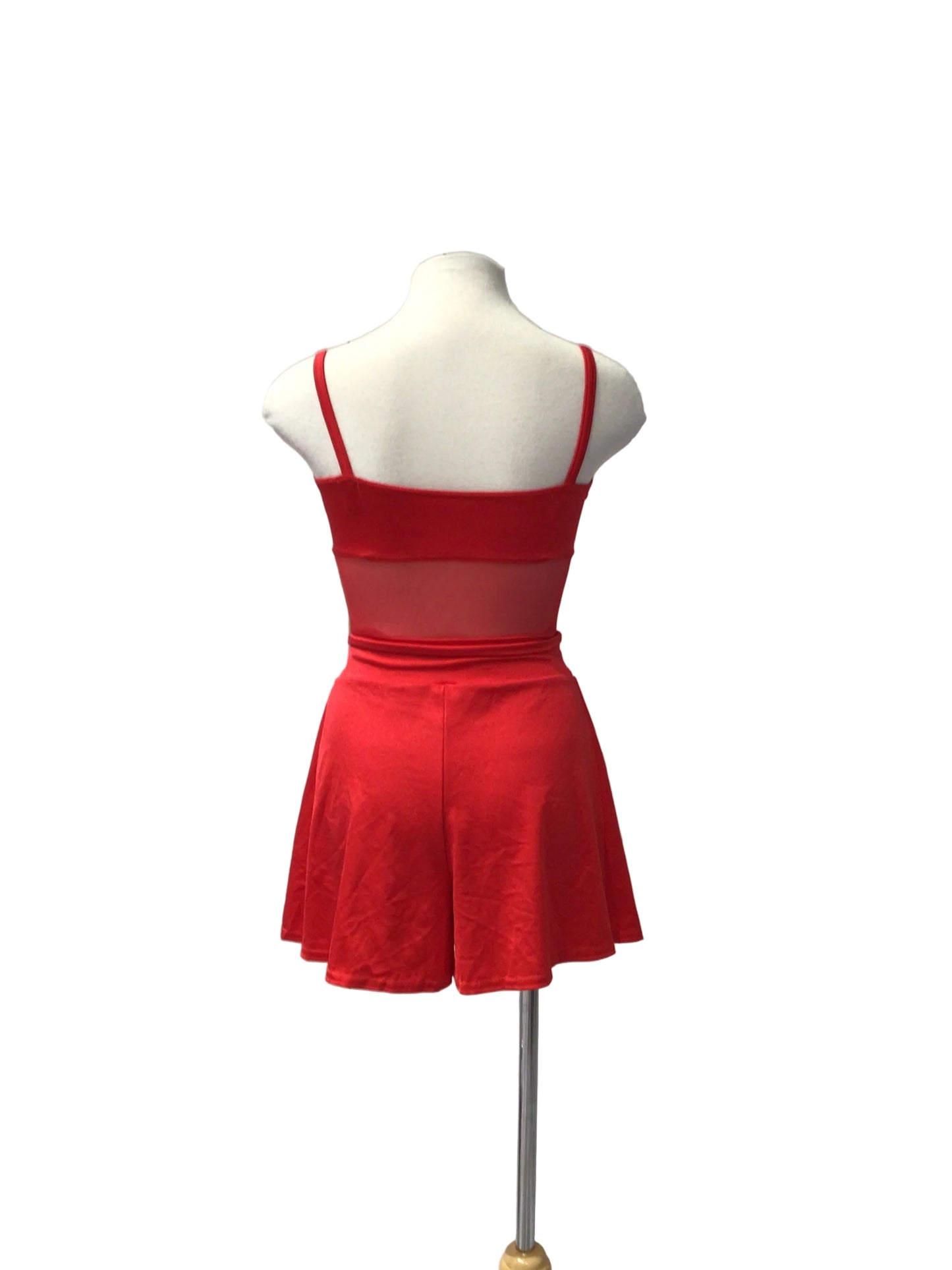 Red Corset Leotard And Shorts Jazz