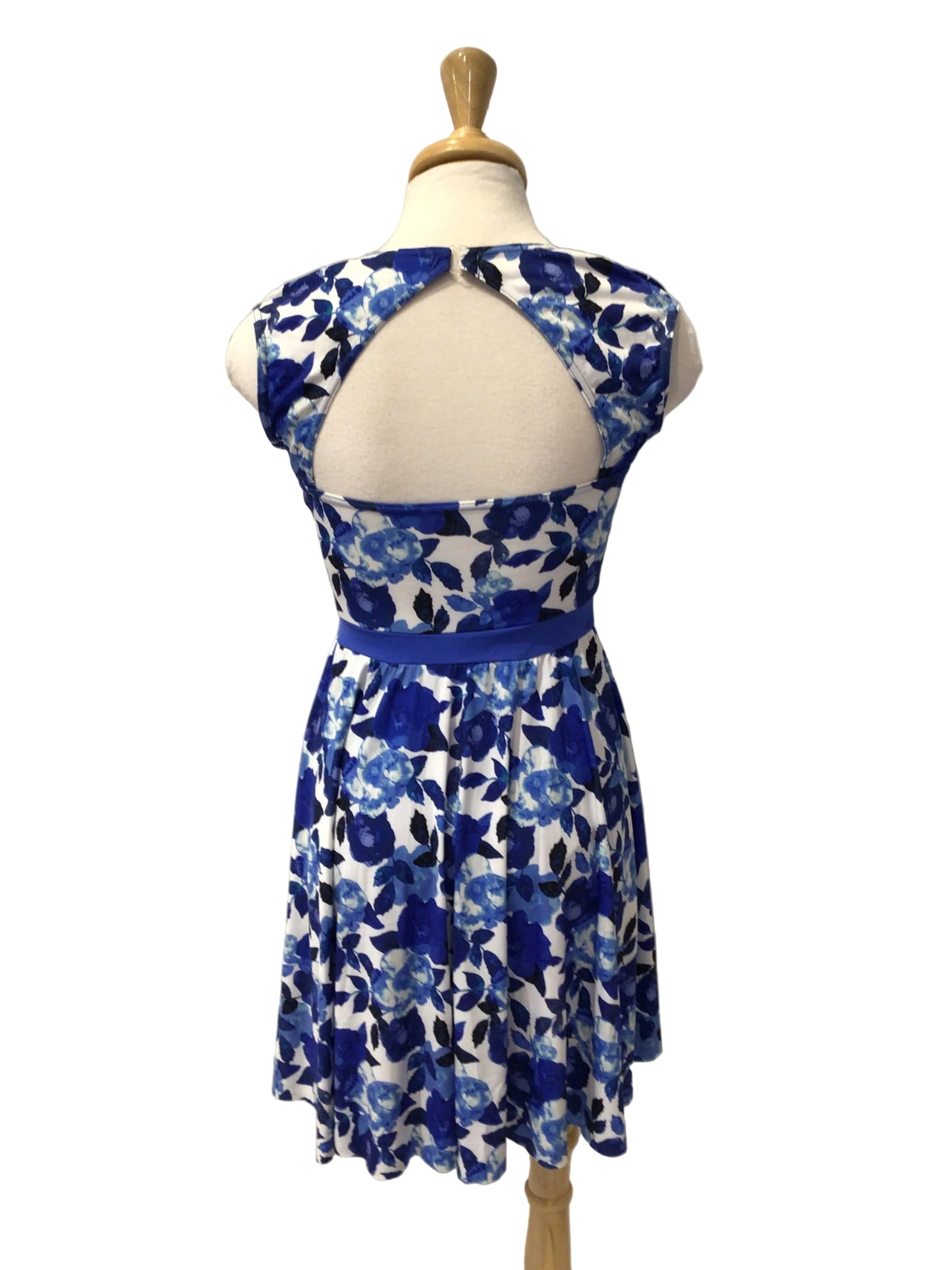 Blue and White Flower Dress